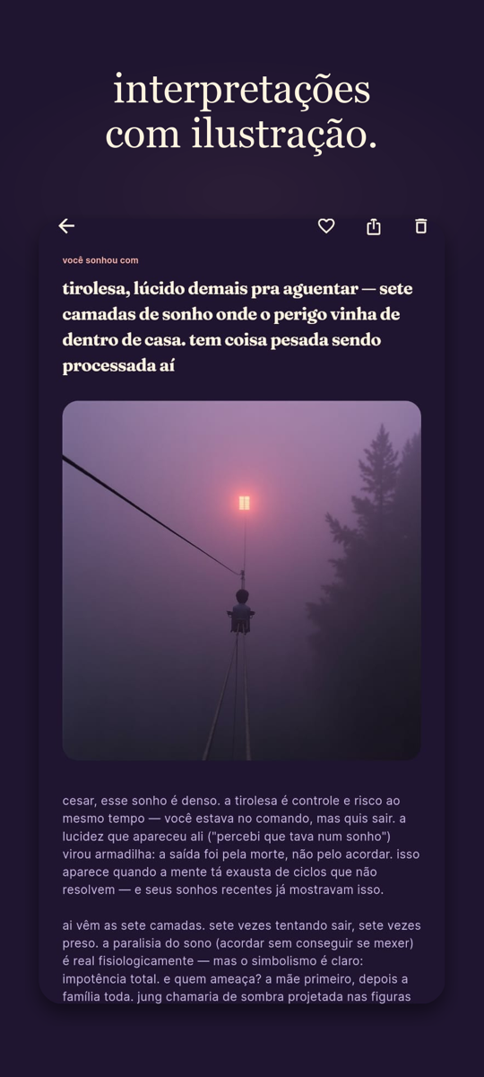 interpretação com ilustração